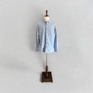 Eddie Bauer Mens Classic Button-Up Shirt TXL Microcheck Long Sleeve Blue READ
